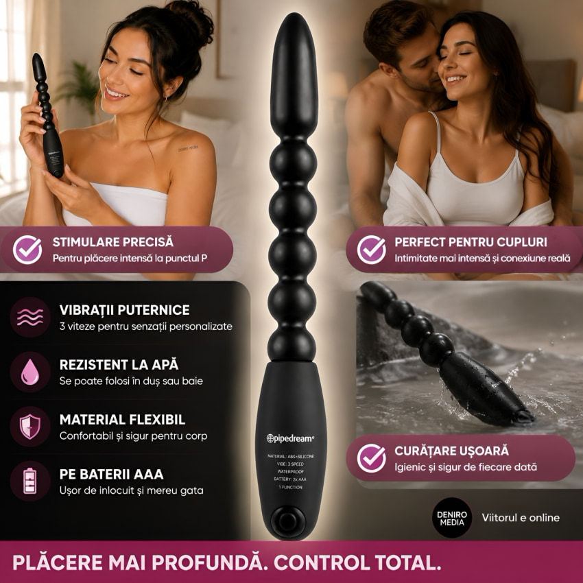 Bile Anale Pleaser Power Negru