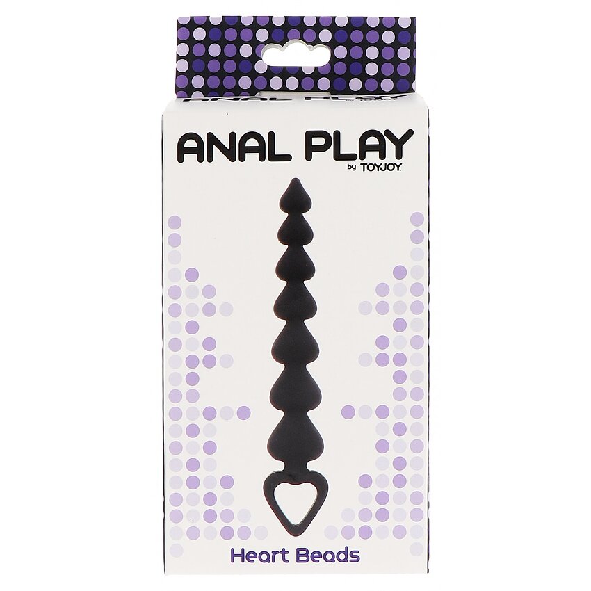 Bile Anale ToyJoy Heart Beads Negru