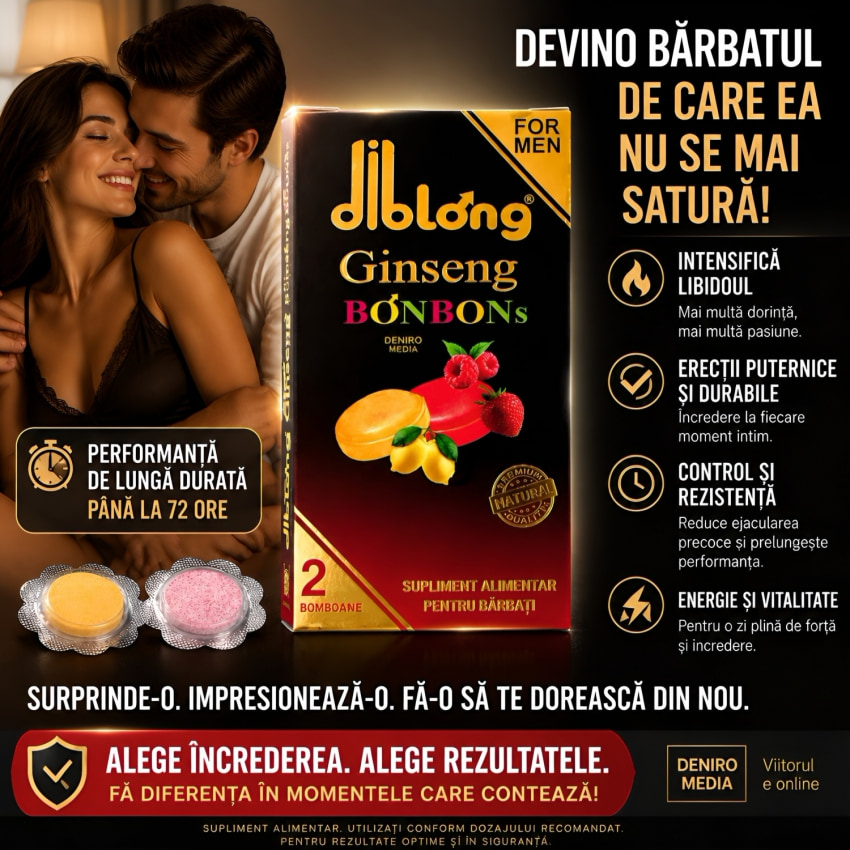 Bomboane Afrodisiace Diblong cu Ginseng pentru Erecție