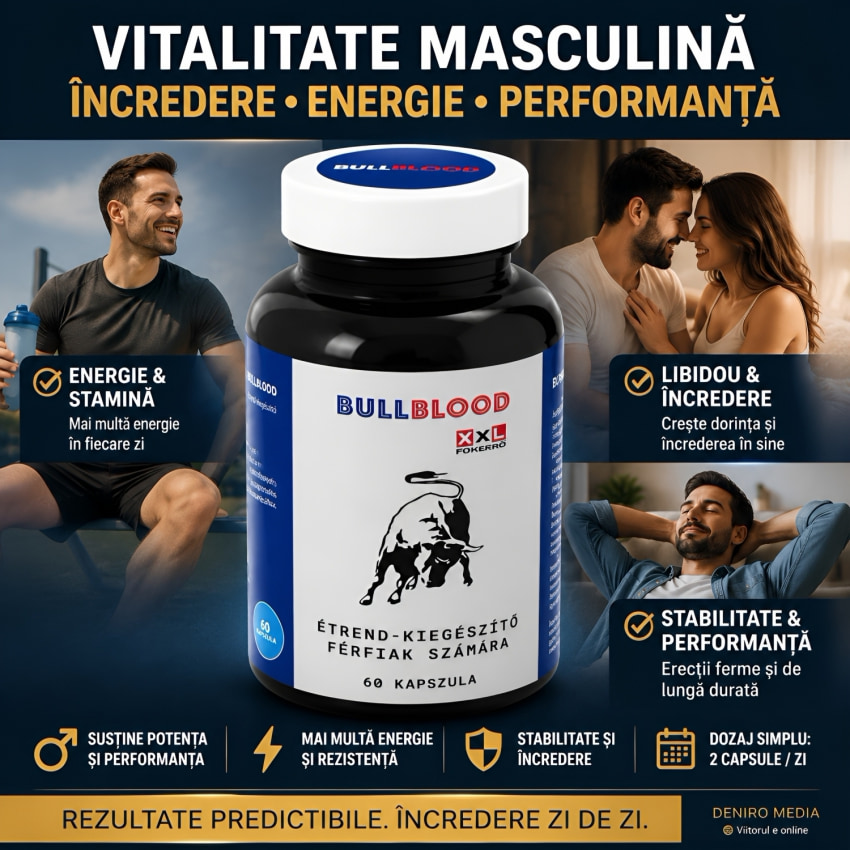 BullBlood, 60 Capsule Pentru Vitalitate Masculină