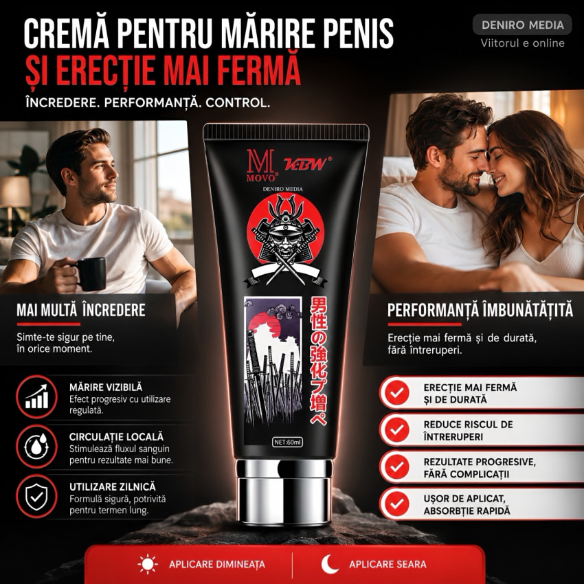 Cremă Creștere Penis Movo Japan Samurai 60ml