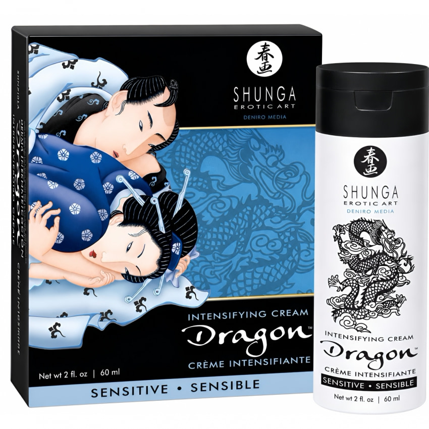 Inel Pentru Erectie Cremă Shunga Dragon Sensitive 60ml