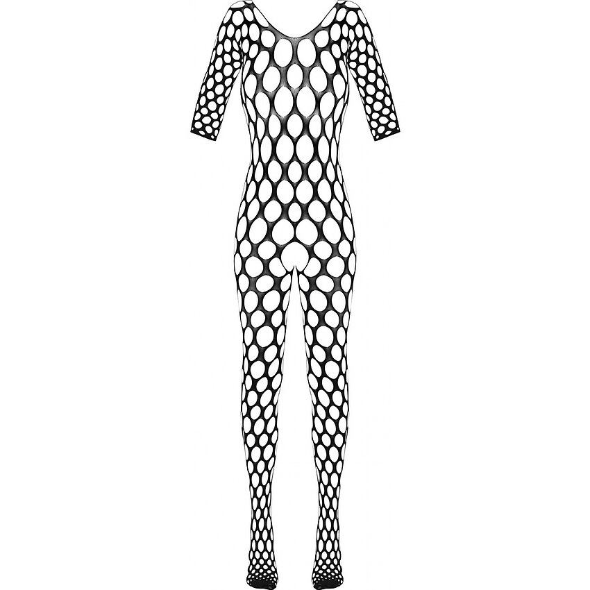 Crotchless Catsuit Cottelli Collection Forbidden Negru S-L