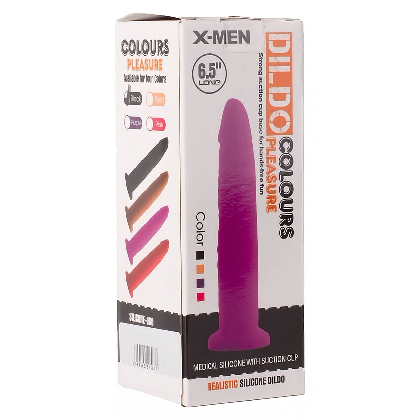 Dildo 16.5cm Colours Pleasure 4 Negru
