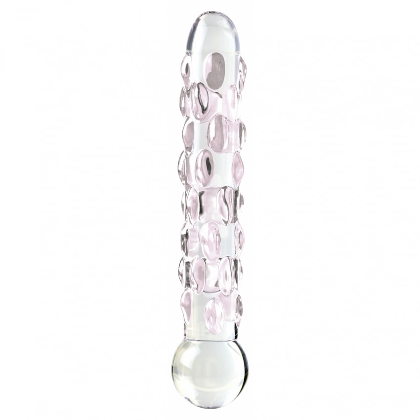 Dildo Icicles Hand Blown Glass 17.8cm Transparent