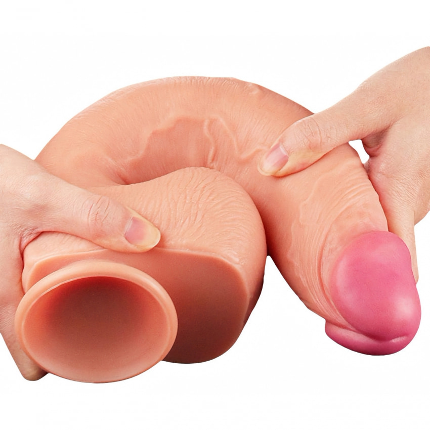 Dildo Realistic 30cm Dual Layered Platinum