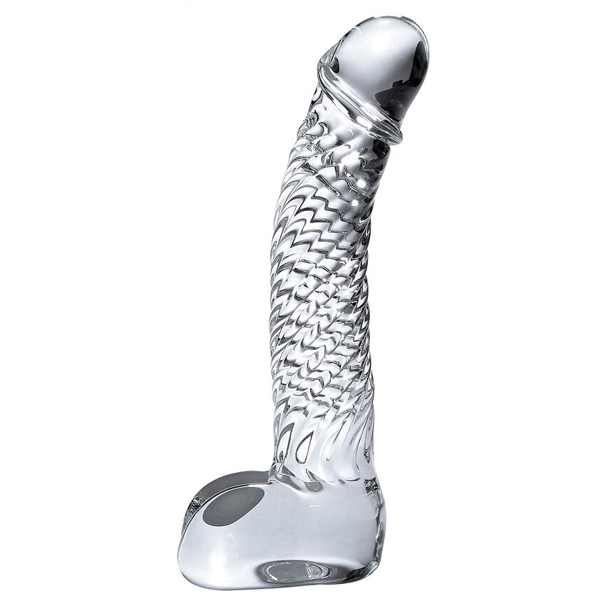 Dildo Sticlă Icicles No.61 Transparent