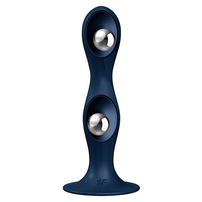 Double Ball-R Weighted Dildo Albastru