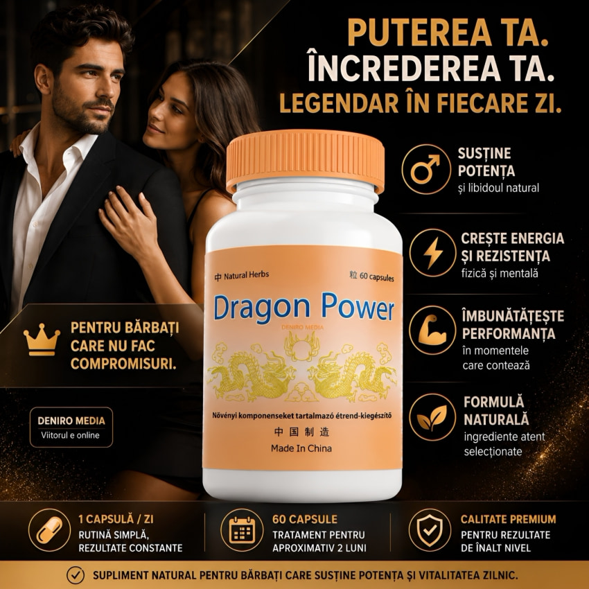 Dragon Power 60 Cps — Complex Vegetal Pentru Bărbați