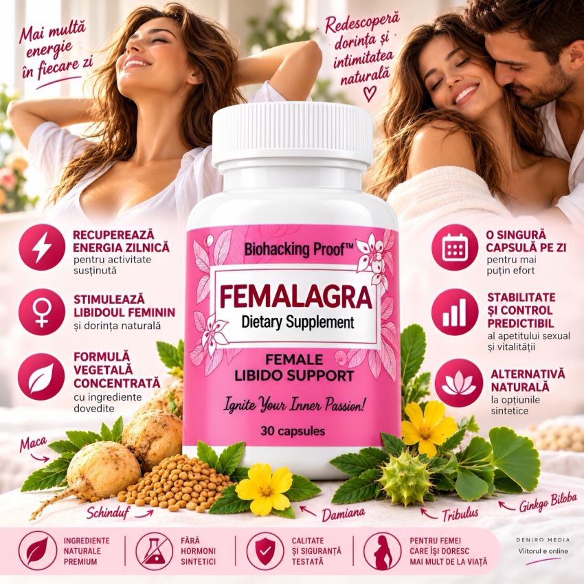 FemalAgra Stimulent Natural Pentru Prietene 30 capsule
