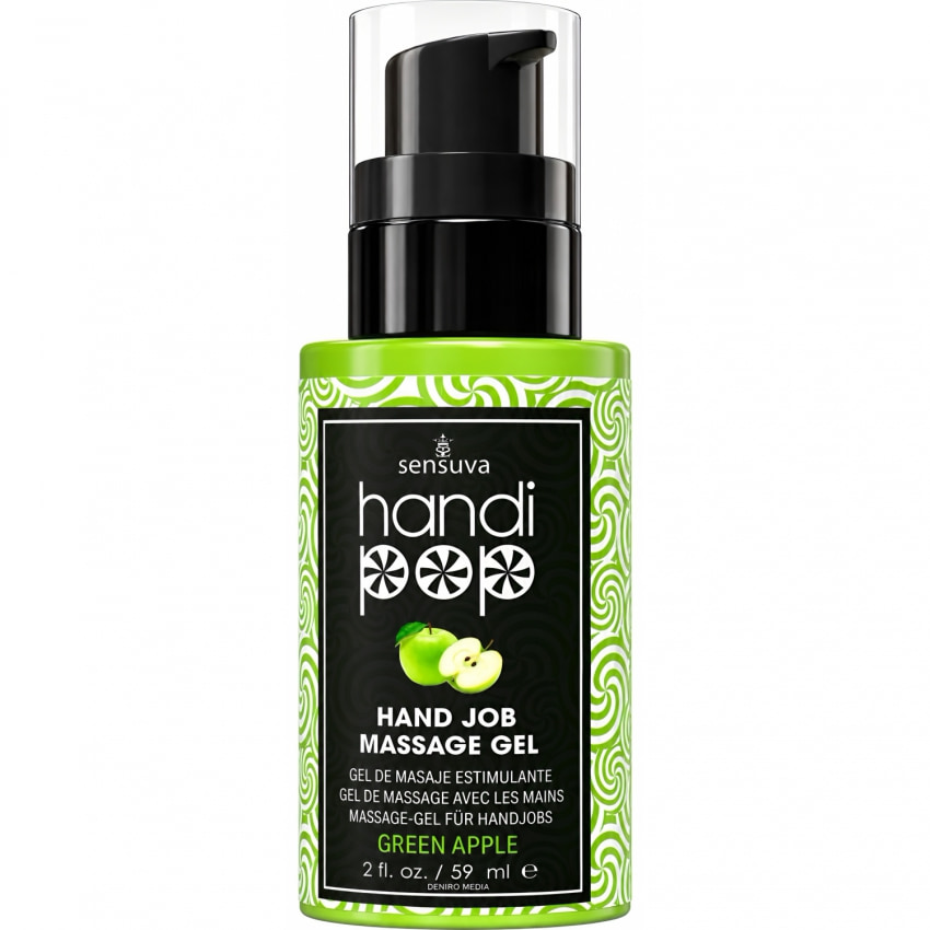 Gel Comestibil Masaj Sensuva HandiPop Măr Verde 59ml