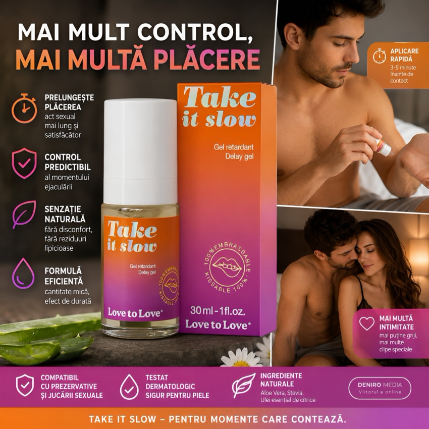 Gel de Întârzierea Emisiei spermei Take It Slow 30ml