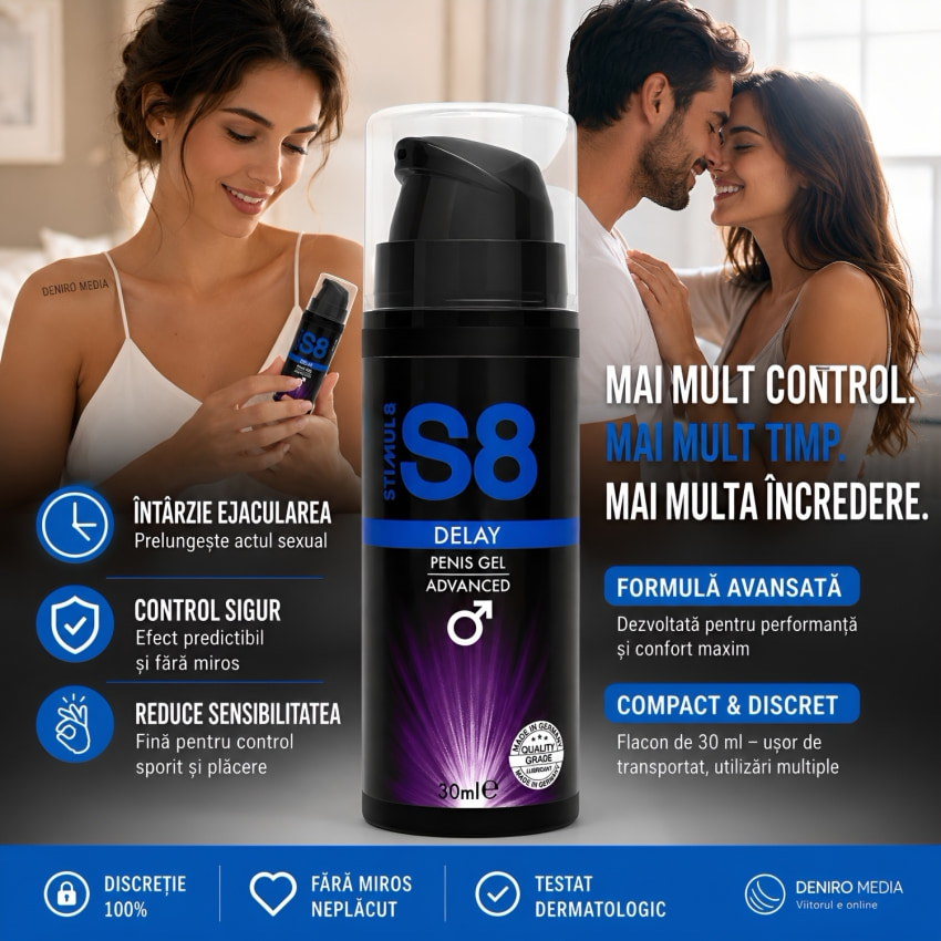 Gel Ejaculare Precoce S8 Delay Membru Gel 30ml