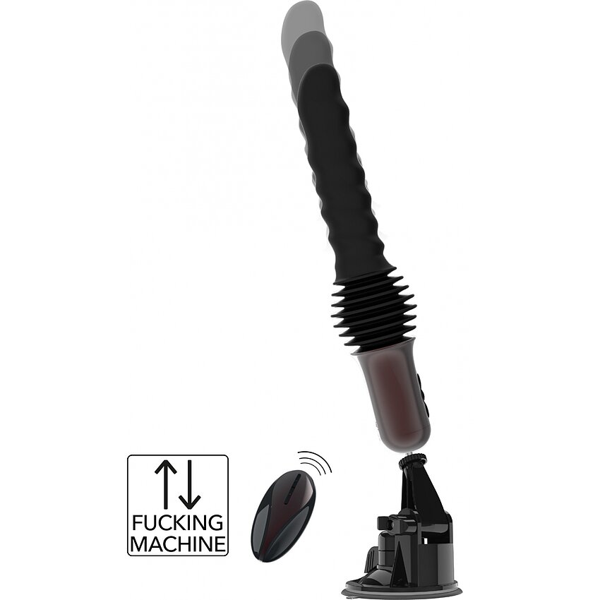 Hidden Desire Vibrator Anal cu Împingere Negru