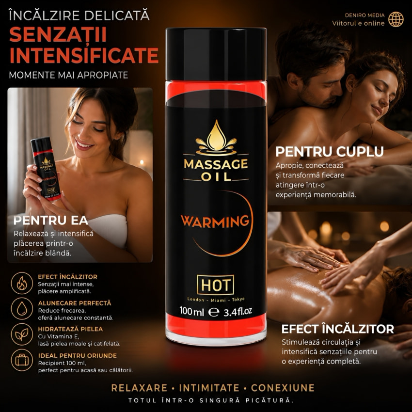 Hot Ulei De Masaj Warming 100 — 100 ml, Urmare Încălzitor