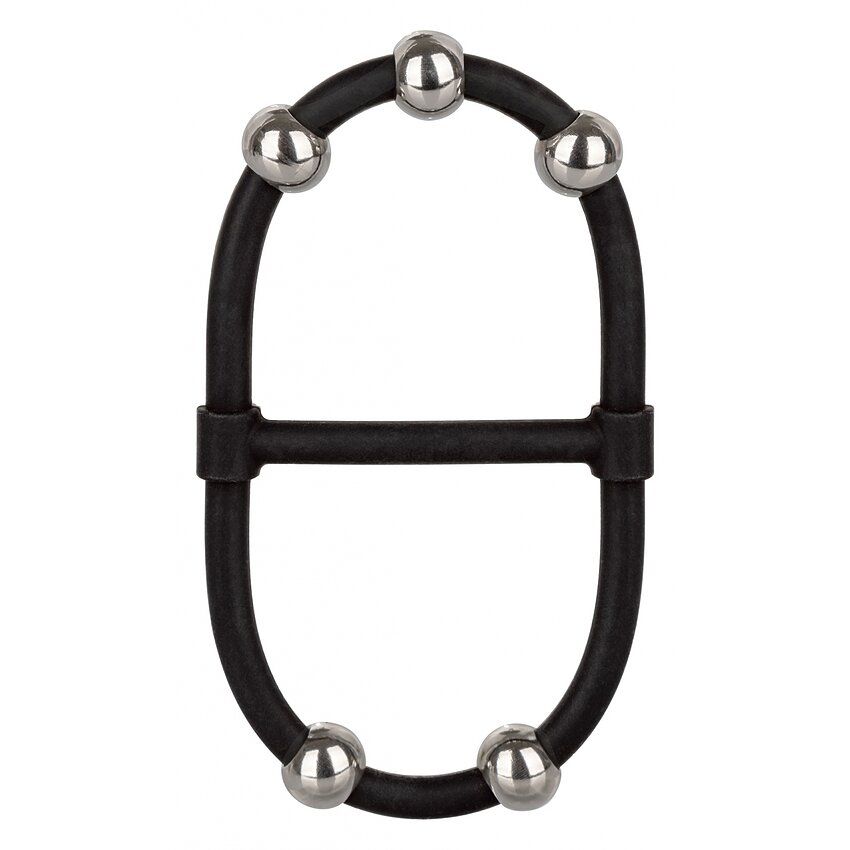 Inel Penis Beaded Dual Silicone Maximizer Negru