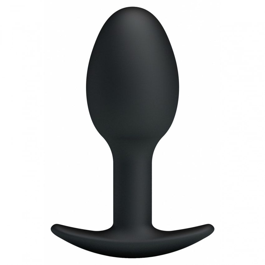 Anal Plug Cu Bilă Grea În Interior Negru