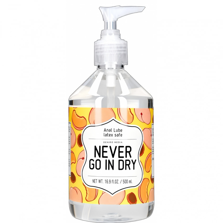 Lubrifiant Anal pe Bază de Apă Never Go In Dry 500 ml