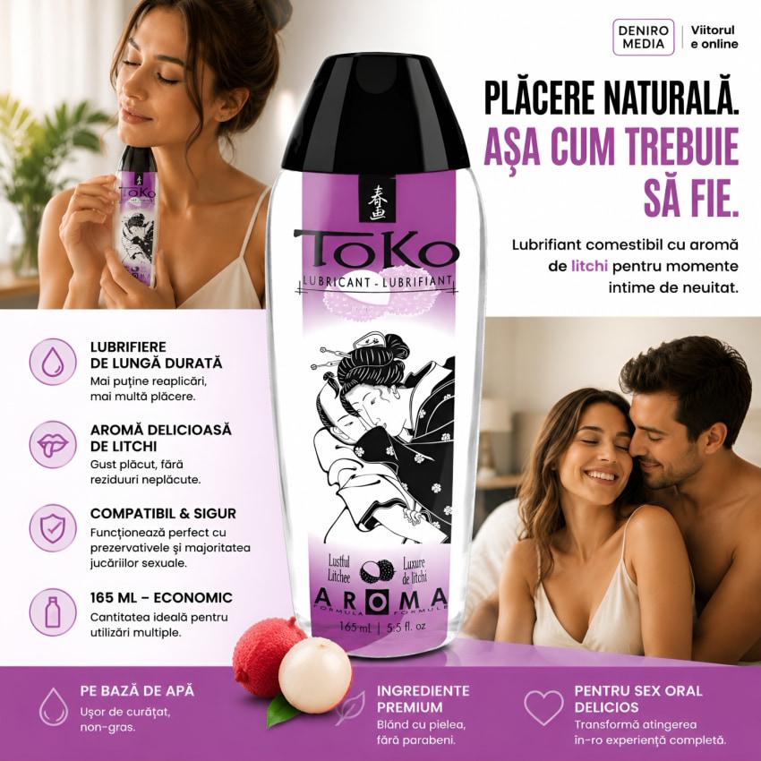 Lubrifiant Shunga Aromă Lustful Litchee 165 ml