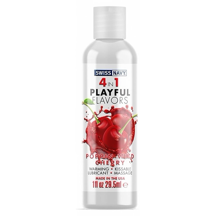 Lubrifiant Swiss Navy 4 in 1 Poppin Wild Cherry 30ml