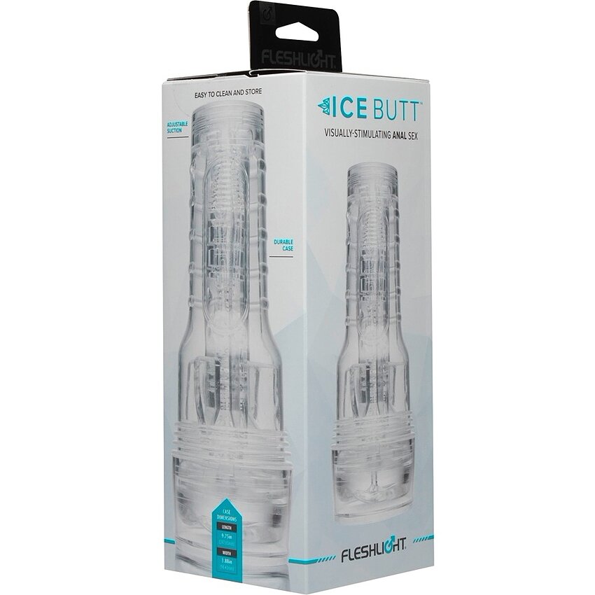 Masturbator Fleshlight Ice Anal cu Textură Crystal