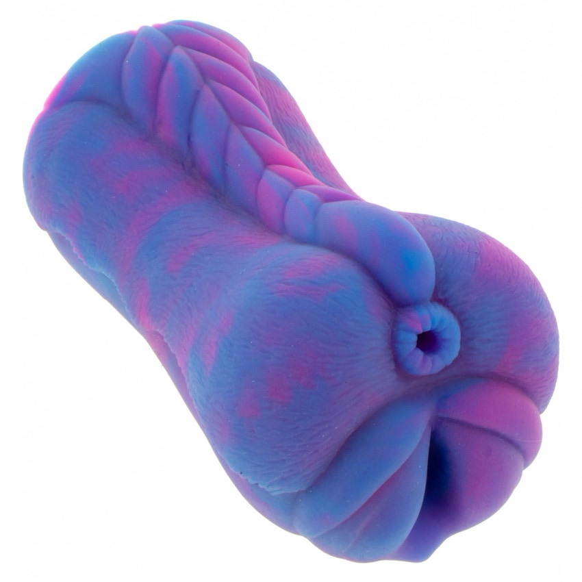 Masturbator Unicorn EXTREME Acces Dublu 14.5 și 9 cm Mov