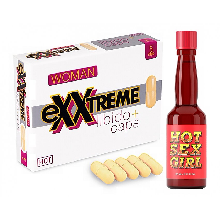 Pachet Capsule Femei eXXtreme Libido Afrodisiac 5buc + Afrodisiac Hot Sex Girl 20ml