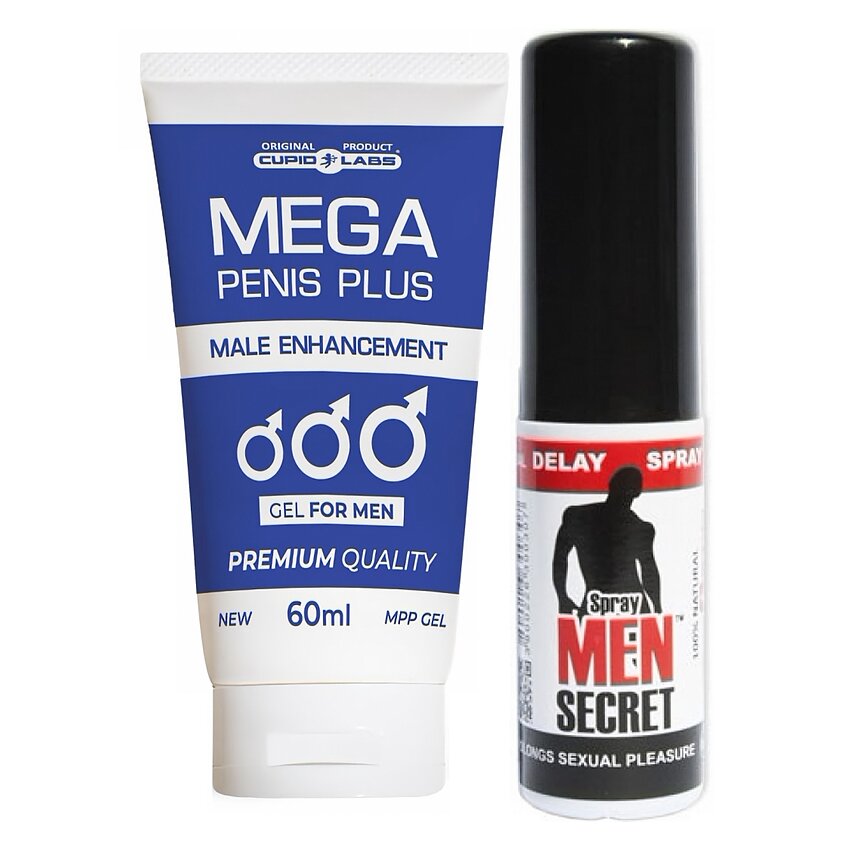 Pachet Spray Men Secret Și Gel Mega Penis Plus