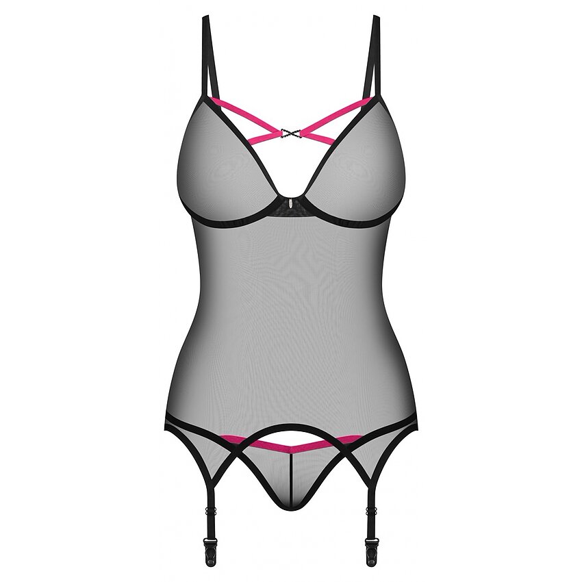 Corset Obsessive Novenes Negru XL-2XL