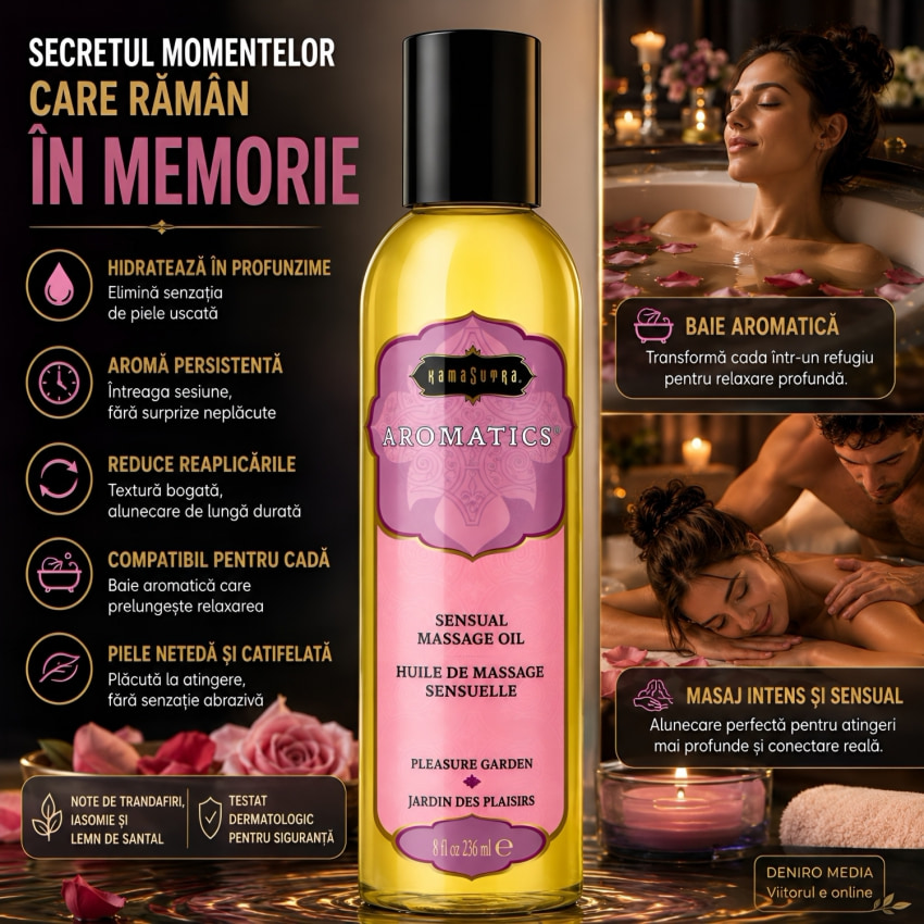 Pachet Spray Stud 100 Original + Ulei Frecție Grădina Plăcerii Kama Sutra 236ml