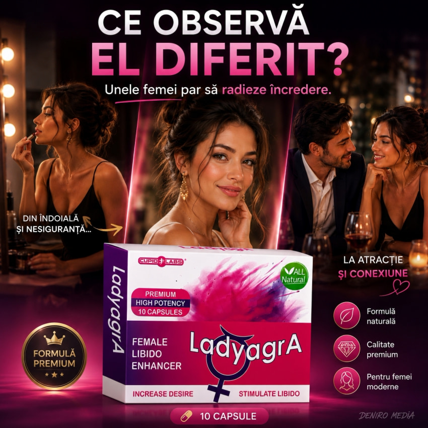 Pastile Extindere Libido Femei Ladyagra 10buc