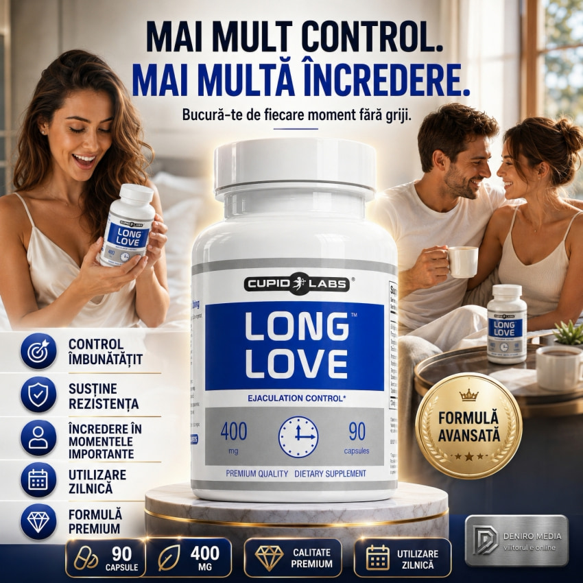 Pastile Ejaculare înainte de vreme Long Love 90capsule