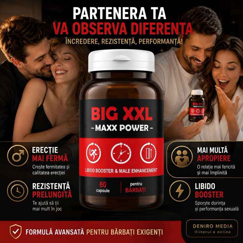 Pastile Erecție Și Vigoare Big XXL Max Power 60 capsule