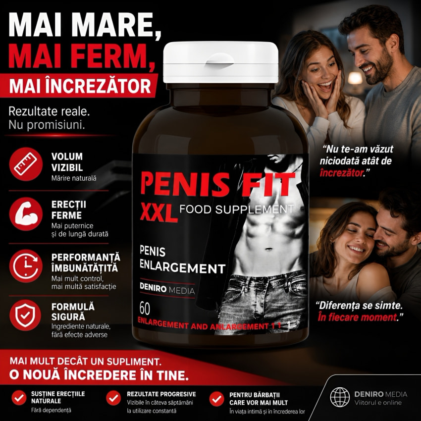 Pastile Mărire Mădular Fit XXL 60capsule