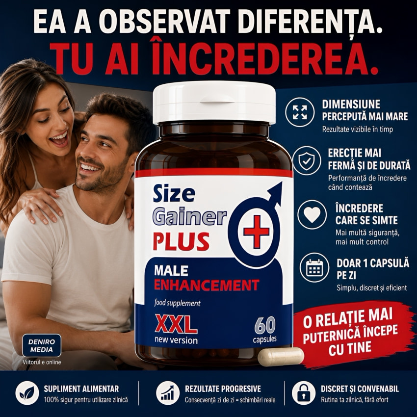 Pastile Creștere Membru Size Gainer Plus 60capsule