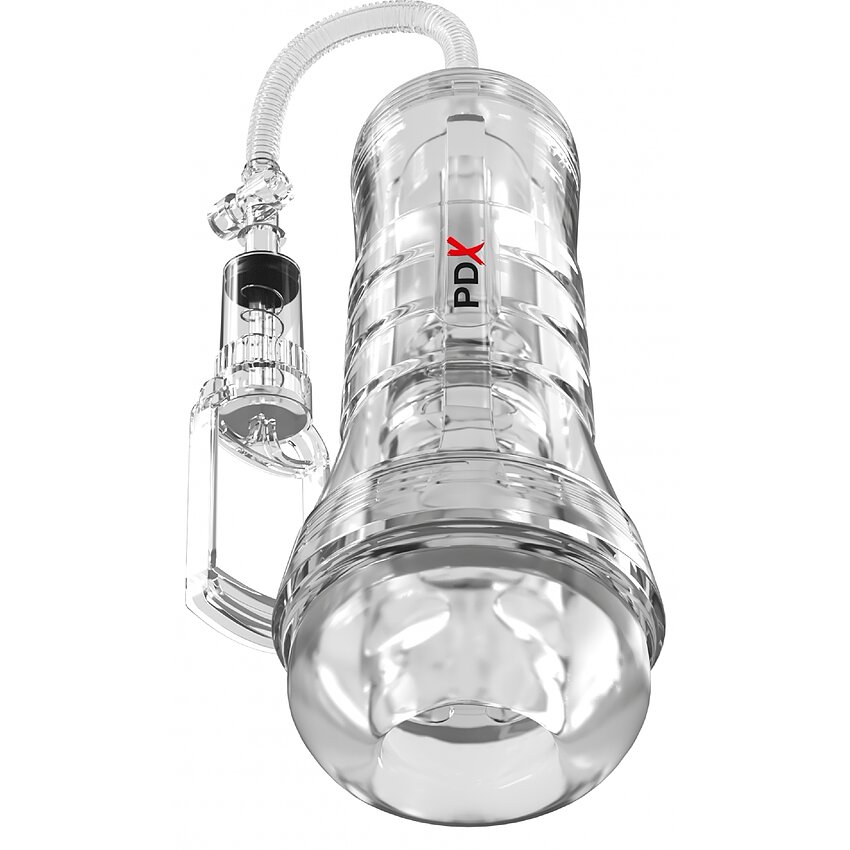 PDX ELITE ViewTube Vac XXL Pump cu EZ-Grip Transparent