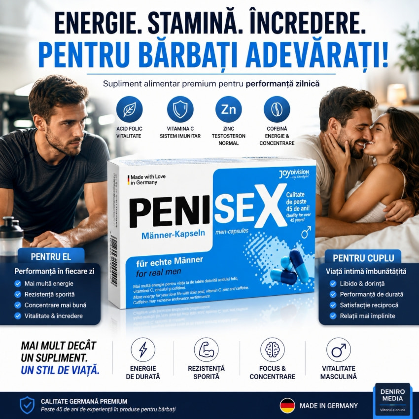 Penisex Capsule Pentru Erecție Intensă 40buc