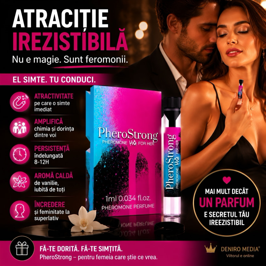PheroStrong Pheromone Pentru Ea — Aromă Florală Distinctă 1ml
