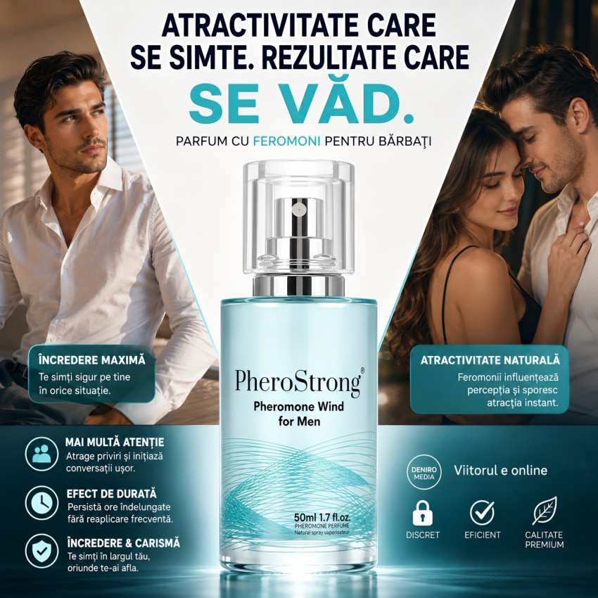 Parfum cu Feromoni PheroStrong Wind pentru Bărbați 50 ml