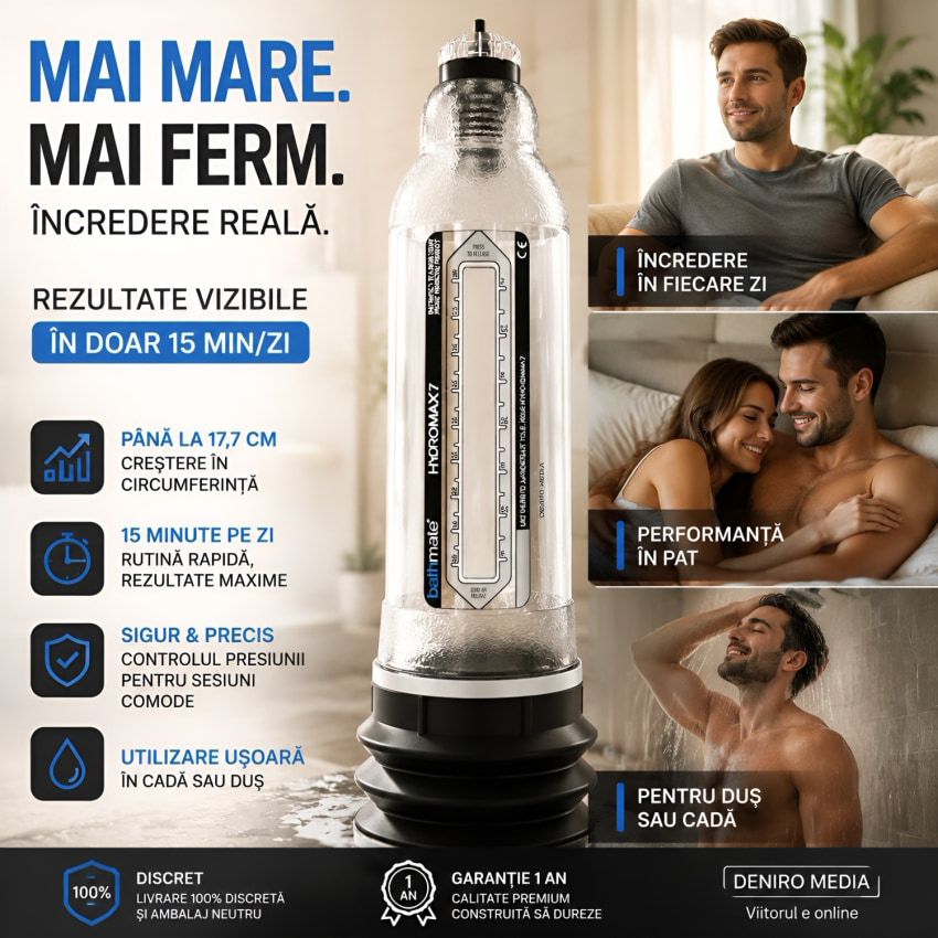 Pompă Sex Hydromax 7 Transparent