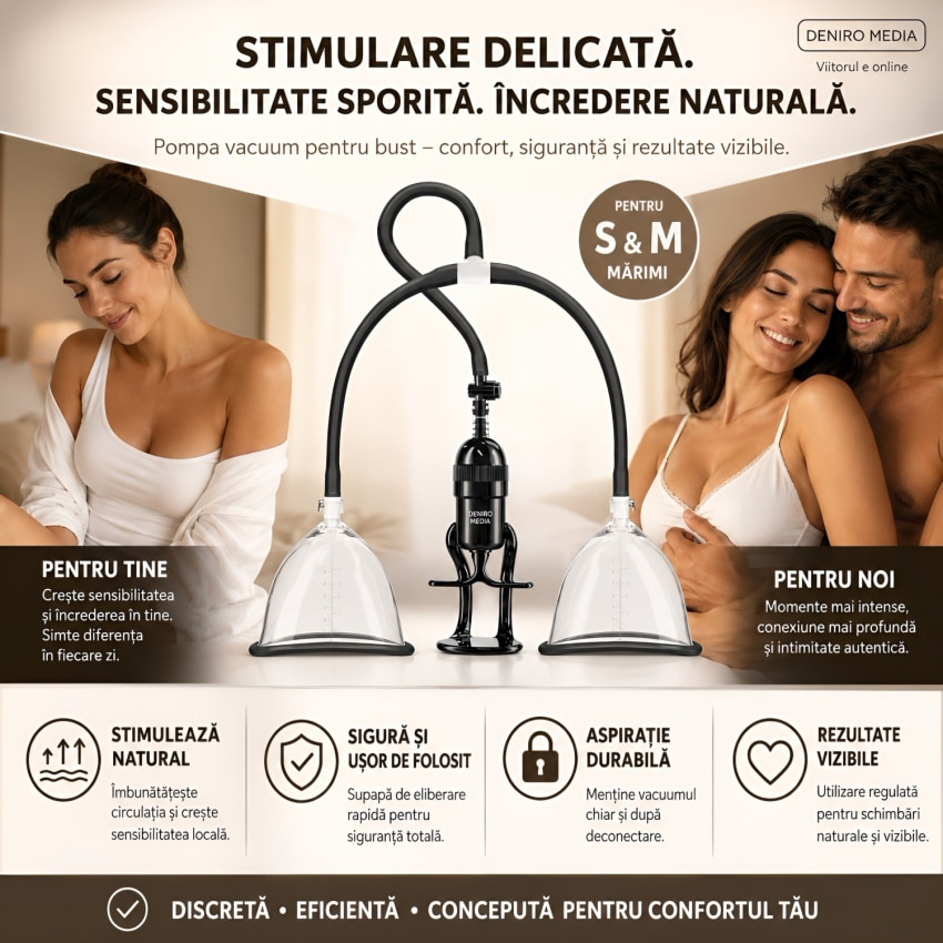 Pompa Vaccum She.E.O. Intensifică Sensibilitatea Bustului