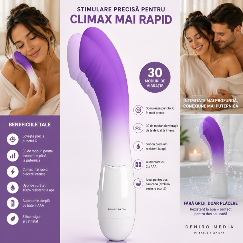 Pretty Love Debra — Stimulator arcuit Pentru Punctul G, 30 Feluri Mov