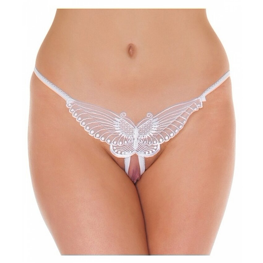 Chilot Open Butterfly Amorable Alb S-L