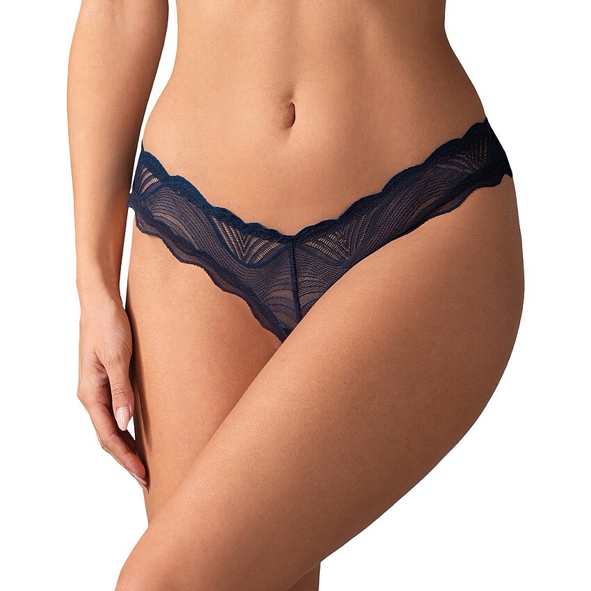Crotchless Thong Obsessive Nightly Albastru XS-S