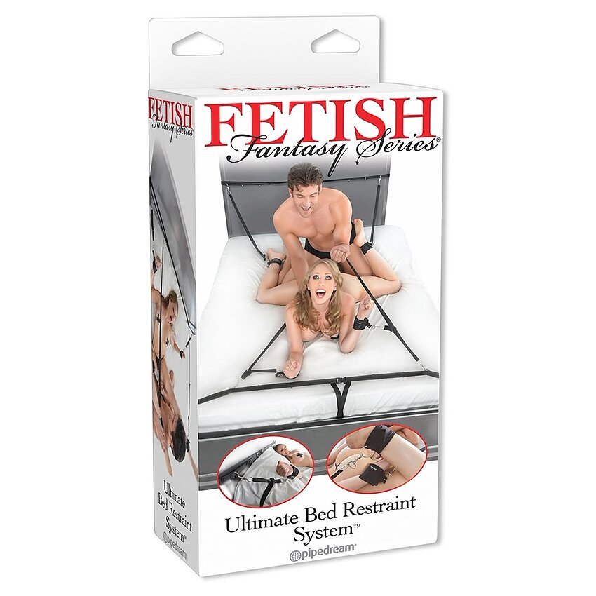 Set Ultimate Bed Restraint Fetish Fantasy Series Negru