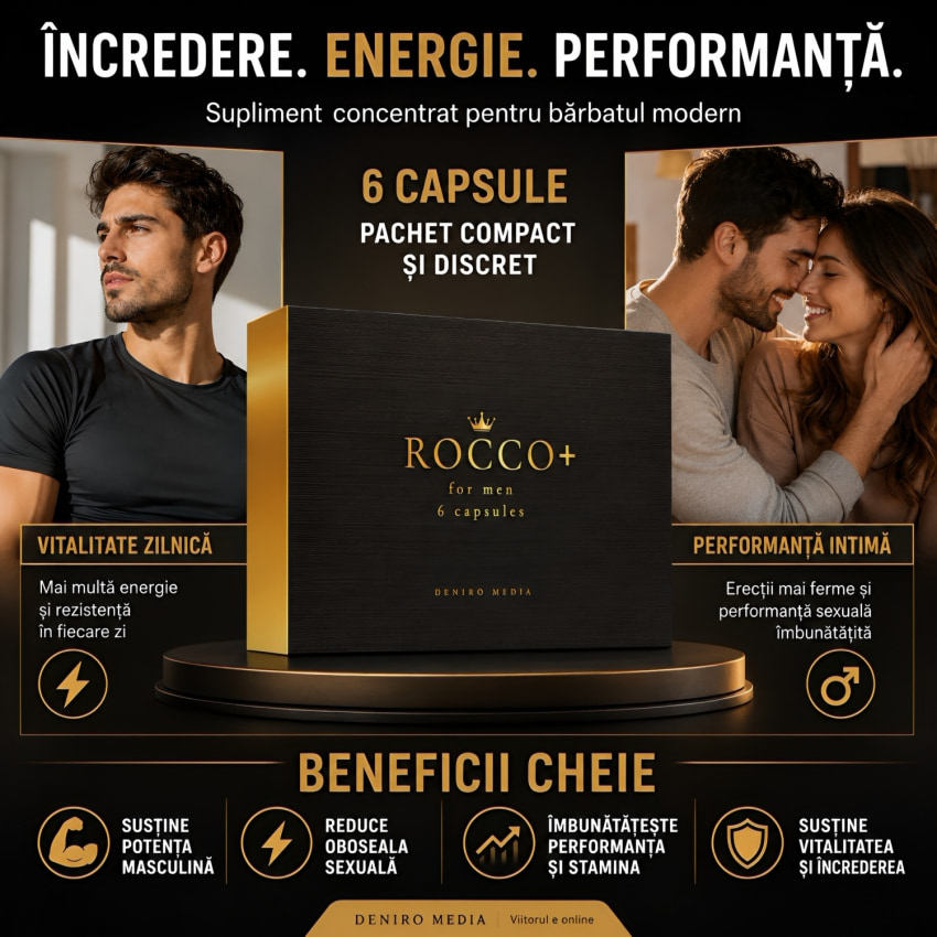 ROCCO Pills - 6 Capsule Pentru Vigoare Discretă