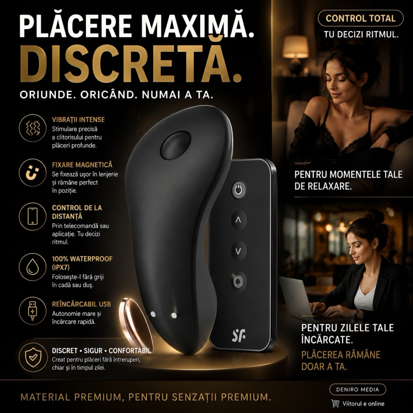 Chiloți Vibratori Little Panty Secret cu Aplicație și Magnet