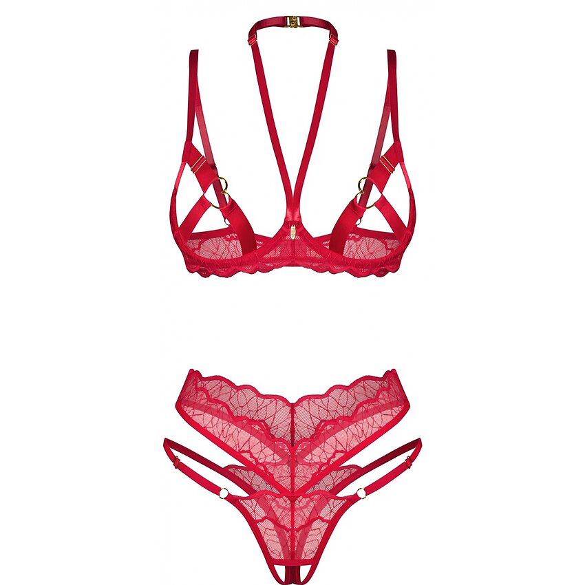 Set Obsessive Cupide Desir Roșu L-XL