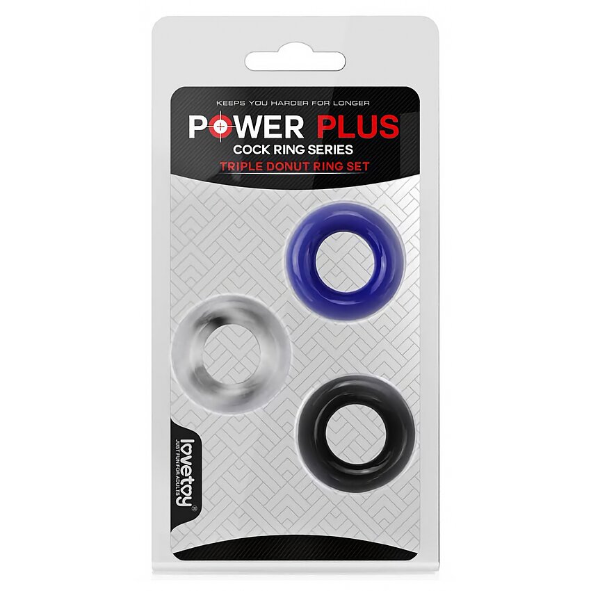 Set Inele Penis X-Basic Donut Rings pentru Erecție 3 buc