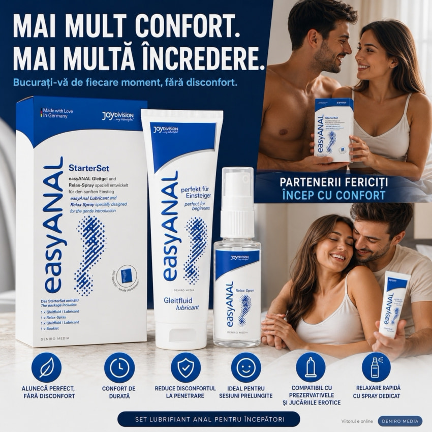 Set Lubrifiant și Spray Pentru Începători Anal Ușor